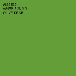 #639E39 - Olive Drab Color Image